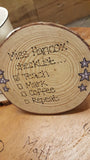 Personalised Wooden Coaster - Checklist 6292