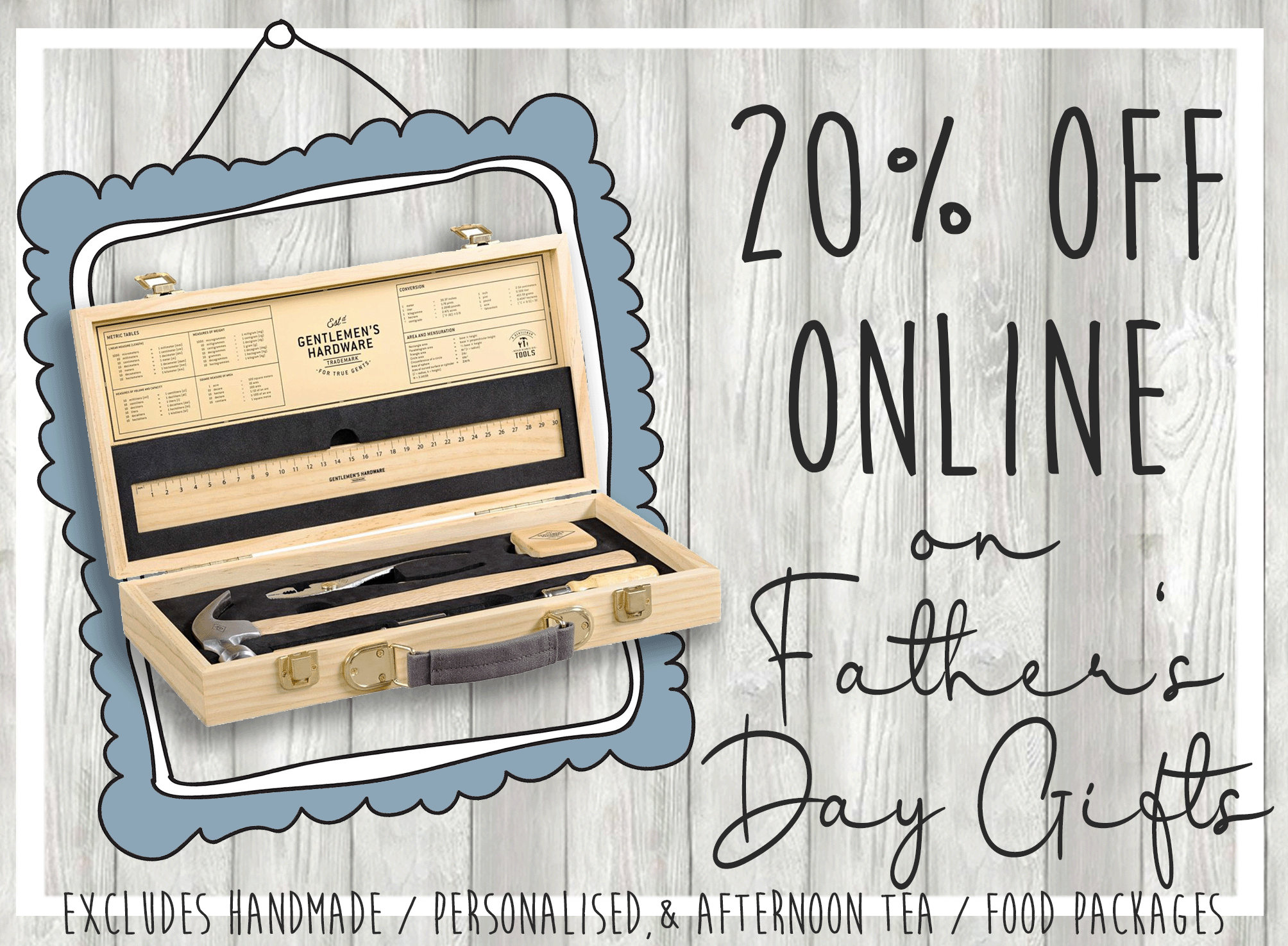 20% OFF Father's Day Gifts!