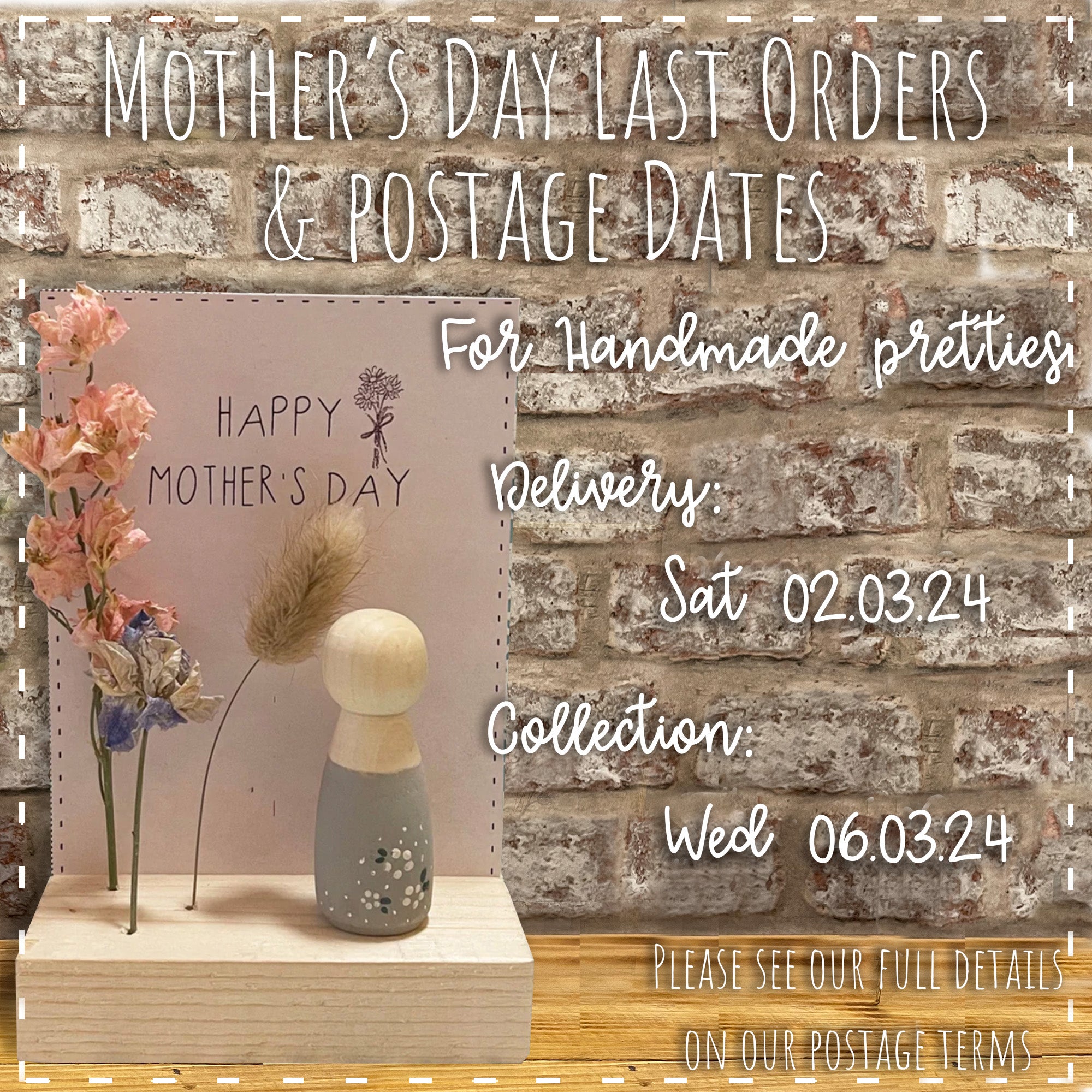 MOTHER'S DAY LAST ORDERS!...
