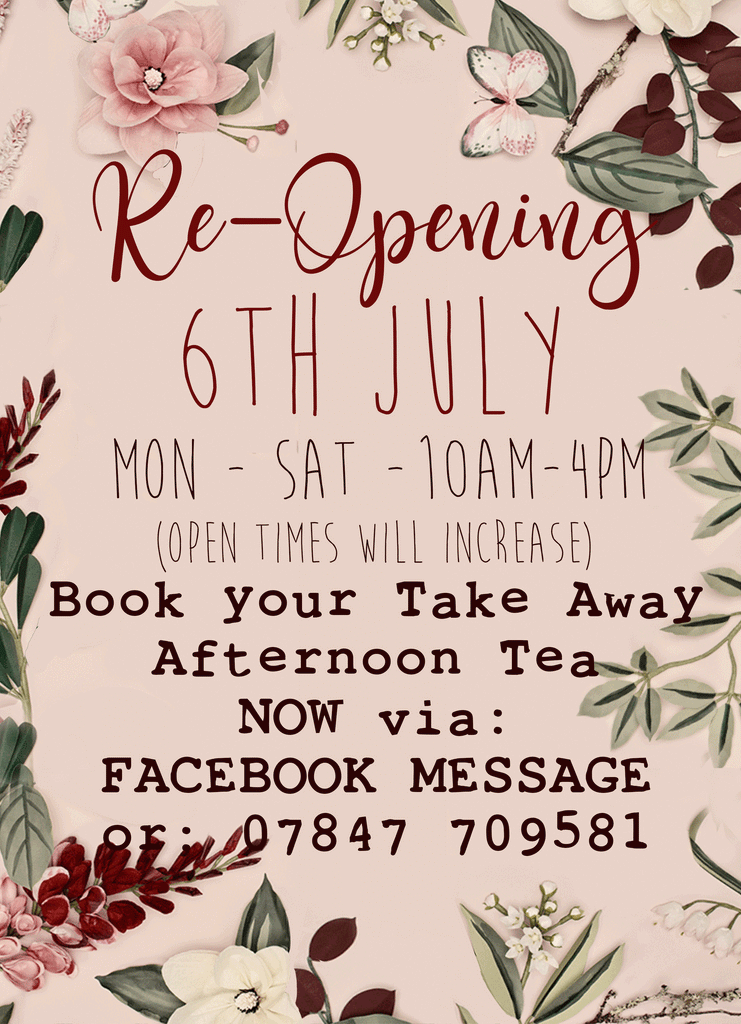 WE'RE RE-OPENING!