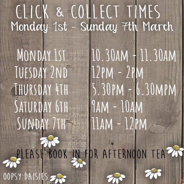 CLICK & COLLECT TIMES....