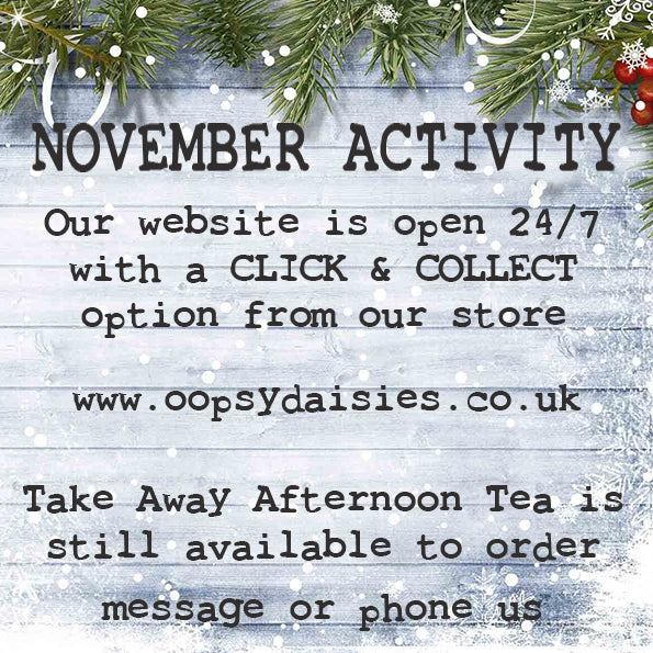 OPEN FOR TAKE AWAY AFTERNOON TEA AND CLICK & COLLECT!