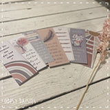 Bookmarker Brown Flower Print - He's Not Done 13875