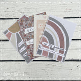 Print / Postcard Brown Flower Print - He's Not Done 13879