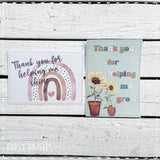 Print / Postcard Sunflowers - Thank you for Helping me Grow 13883