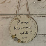 Personalised Roses Round Plaque 9926