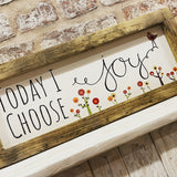 Handmade Sign Long Md - Choose Joy 13815