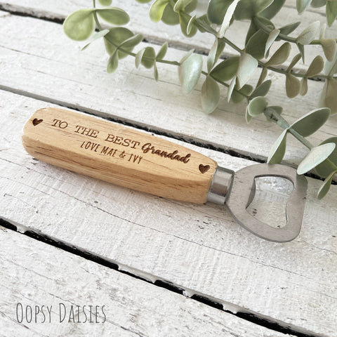 Personalised Bottle Opener - Hearts 13841