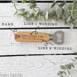 Personalised Bottle Opener - Slant 13842