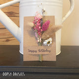 Mini Posy on Card in Gift Box - Happy Birthday 13844