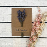 Posy on Card Mini Lavender - Best Teacher (TR344) - RRP is