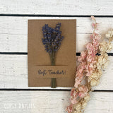 Posy on Card Mini Lavender - Best Teacher (TR344) - RRP is