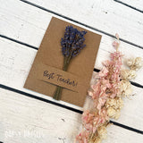 Mini Posy on Card in Gift Box - Best Teacher 13848