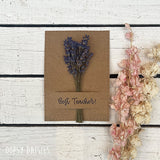Posy on Card Mini Lavender - Best Teacher (TR344) - RRP is