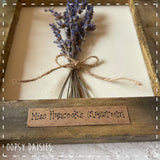 Sign Sm with Lavender Posy - Personalised 13865