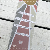 Bookmarker Sunshine - The Lord Bless You 13873