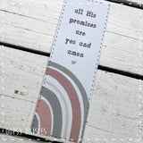 Bookmarker Rainbow - All His Promises 13874