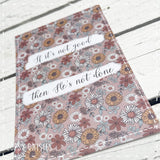 Print / Postcard Brown Flower Print - He's Not Done 13879