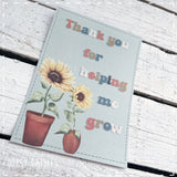 Postcard Sunflowers - Thank you for Helping me Grow (TR384) - RRP is