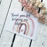 Postcard Rainbow - Thank you for Helping me Shine (TR385) - RRP is