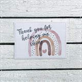 Print / Postcard Rainbow - Thank you for Helping me Shine 13884