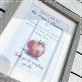 Personalised Teacher Apple Frame 13885