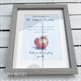 Personalised Teacher Apple Frame 13885