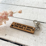 Keyring Tag with Heart - I Love you More 13938