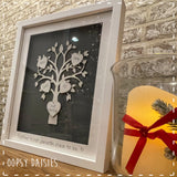 Personalised Family Tree in Sm White Frame 14135