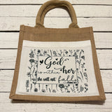 Bible / Book Jute Bag - God is Within Her 14150