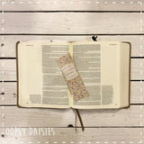 Bookmarker Daisy Print - Pray about Everything 14252