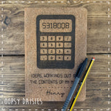A5 Cork Notebook - Calculator 14263