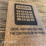 A5 Cork Notebook - Calculator 14263