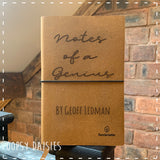 A5 Personalised Recycled Leather Notebook - Genius 14264