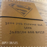 A5 Personalised Recycled Leather Notebook - Superhero 14266