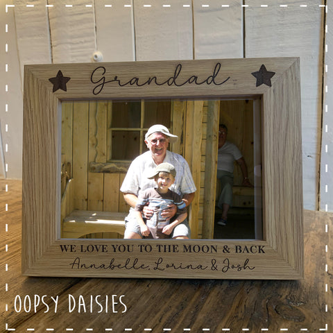 Personalised Wooden Frame - Stars 14268