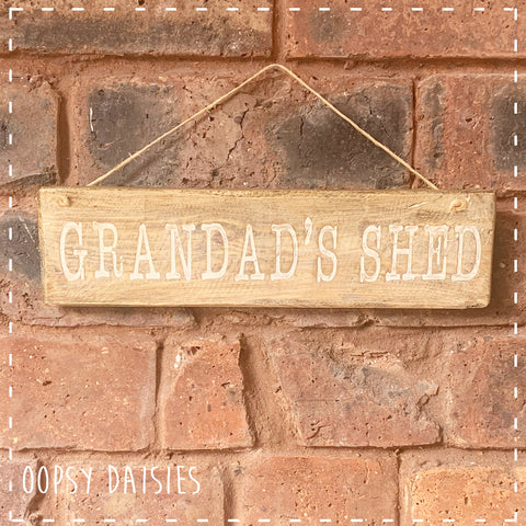 Pallet Sign - Grandad's Shed 14278