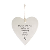 Porcelain Round Heart - Seasons Come and Go 14045