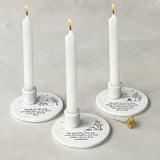 Porcelain Candle Holder - Memories are the Loveliest 14048