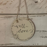 Personalised Wreath Round Plaque 9927