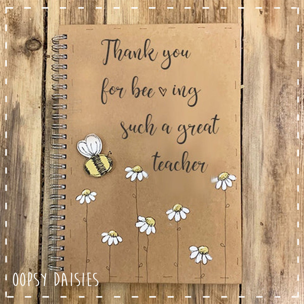 Notebook Handmade - Bee-ing a Great Teacher (TR354) - RRP is