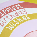 Raspberry Blossom Card - Happiest Birthday Wishes 13953