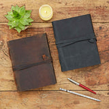 Paper High Buffalo Leather Journal  Brown 12094