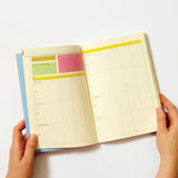 Raspberry Blossom Weekly Family Planner - Striped 13968