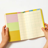 Raspberry Blossom Weekly Family Planner - Striped 13968