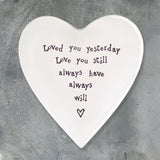 Porcelain Coaster - Loved You 2255