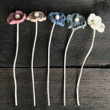 Crocheted Flower - Dk Blue 6605