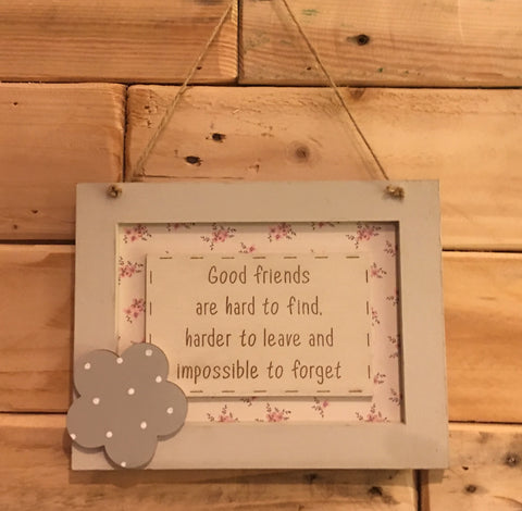 Personalised Wooden Frame Sign - Good Friends 8698