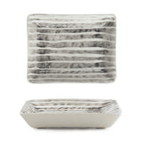 Hand Painted Oblong Dish - Painted Stripe 9627