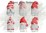 Personalised Christmas Gnome Family Print 12202